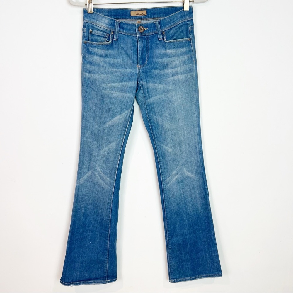 SEE THRU SOUL LOW RISE FLARE Y2K JEANS WOMENS SZ 25